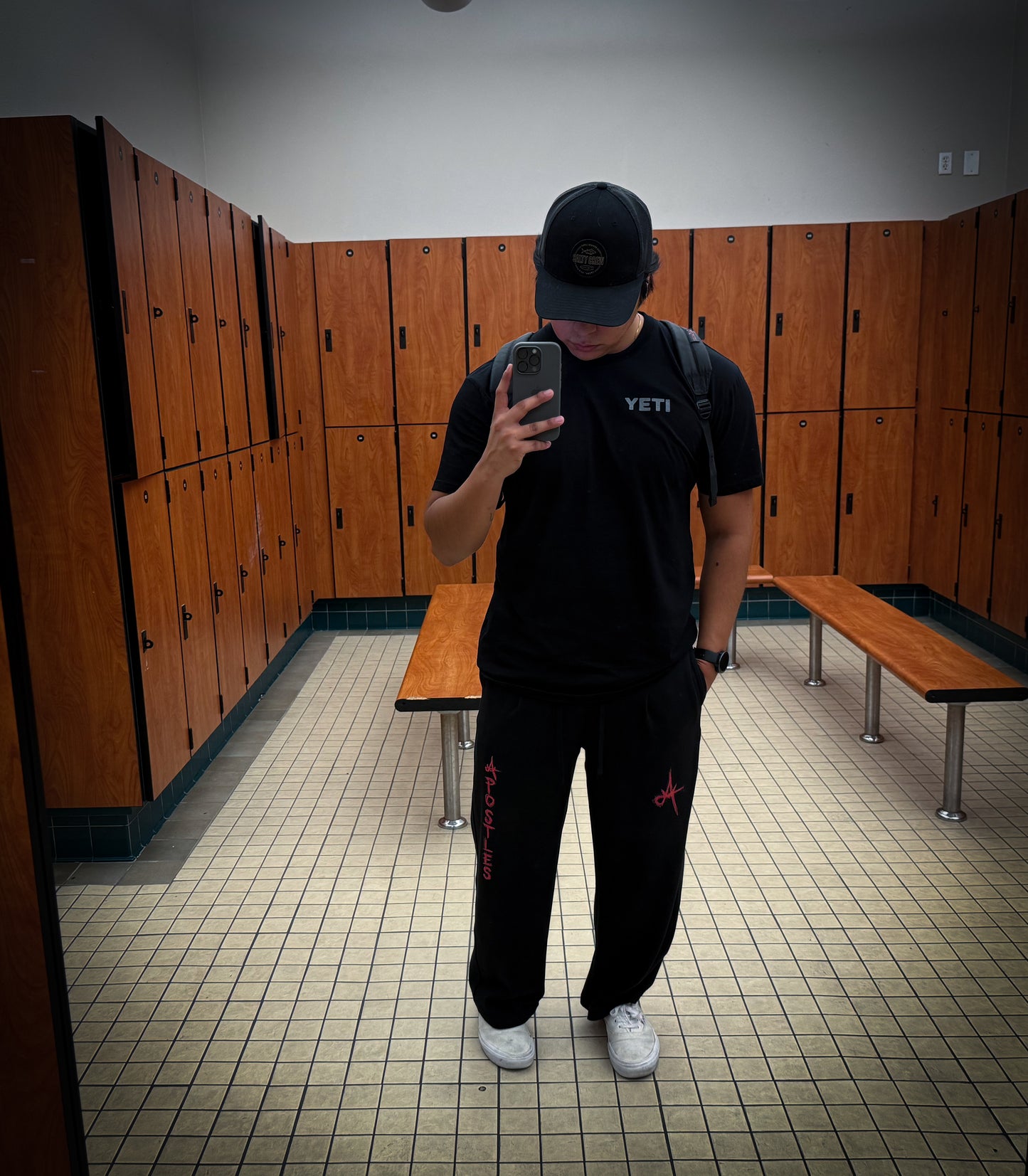 (PRE ORDER) !! BLACK SWEATPANTS (SIZE UP)