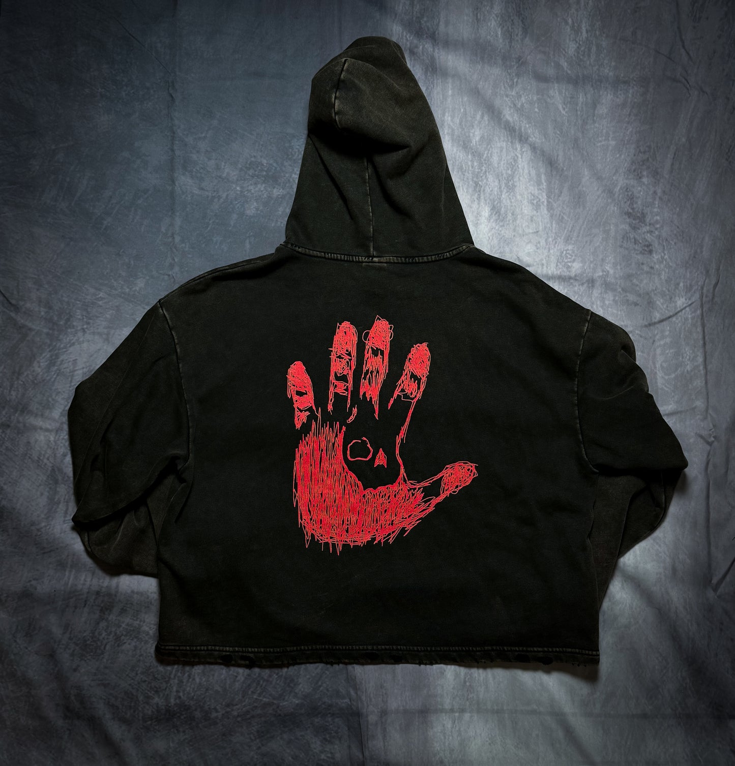 (PRE ORDER) !! PULL-OVER "A" HOODIE  *CROPPED*